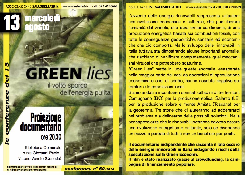 Green Lies: il volto sporco dell’energia pulita