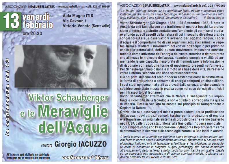 Viktor Schauberger e le Meraviglie dell’Acqua