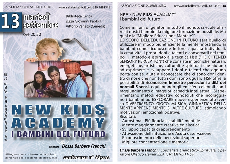 NEW KIDS ACADEMY. I bambini del futuro