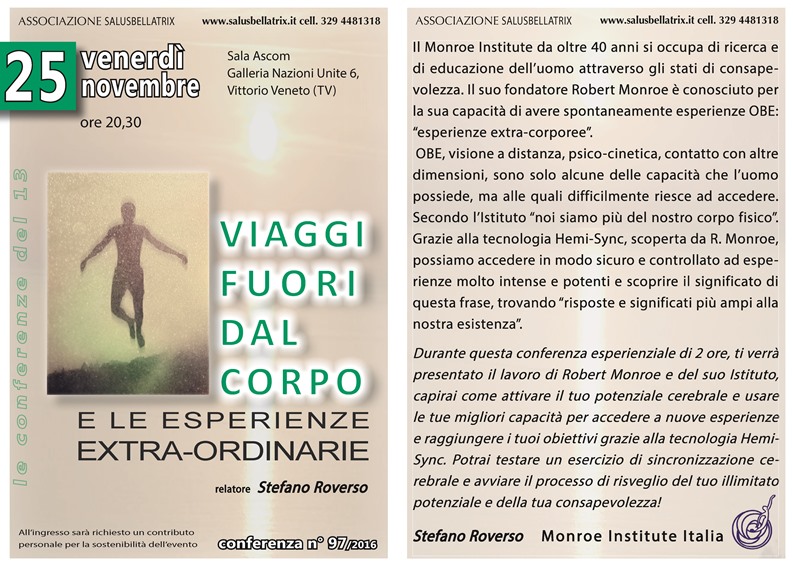 VIAGGI FUORI DAL CORPO E LE ESPERIENZE EXTRA – ORDINARIE