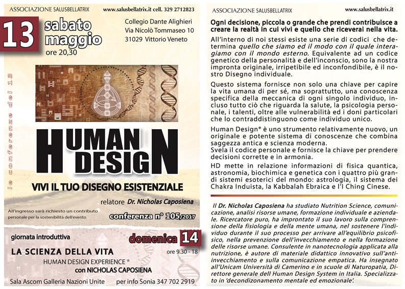 HUMAN DESIGN – Vivi il tuo disegno esistenziale