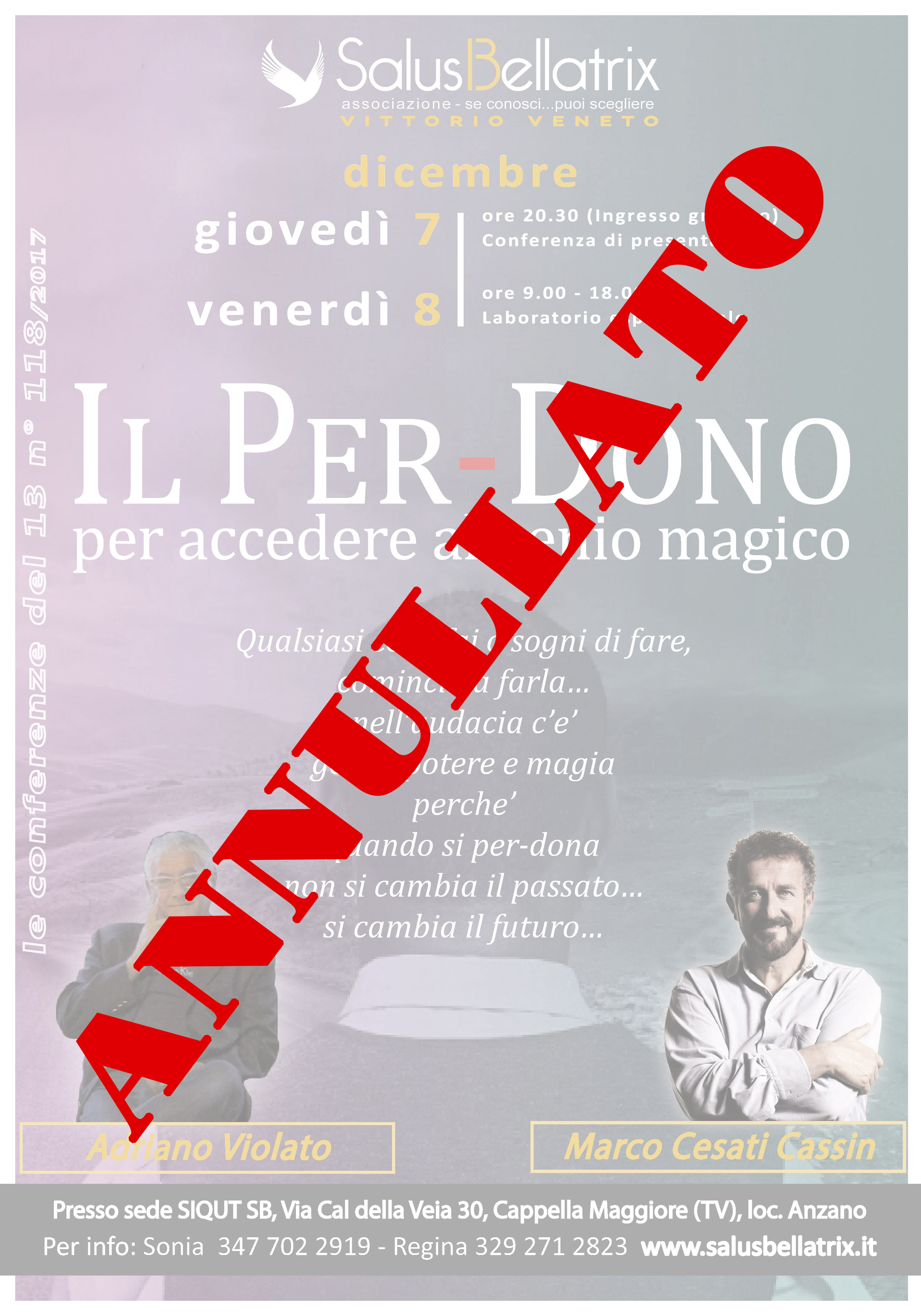 IL PER-DONO per accedere al Genio Magico – EVENTO ANNULLATO