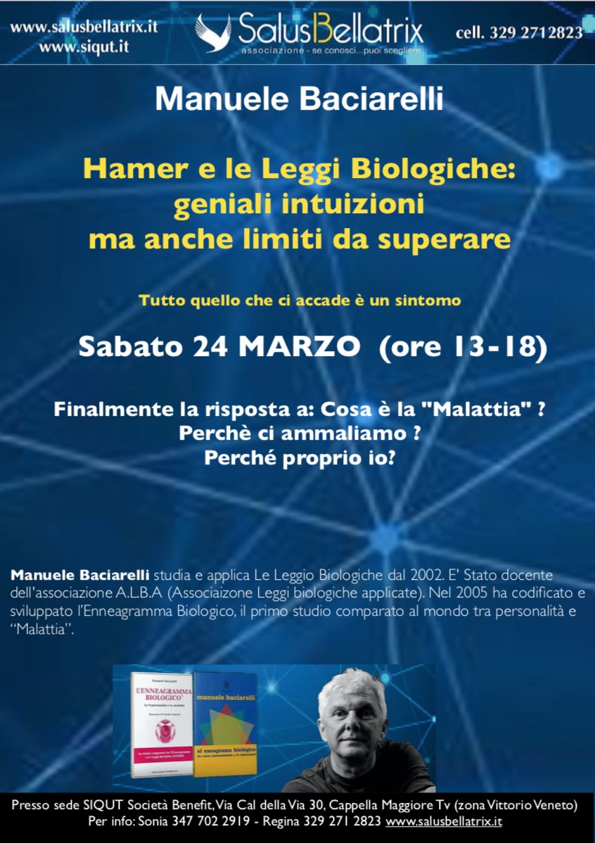 HAMER E LE LEGGI BIOLOGICHE: GENIALI INTUIZIONI MA ANCHE LIMITI DA SUPERARE